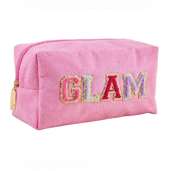 Mud Pie Bags Bnwt Mud Pie Terrycloth Lime Patch Pouch Glam